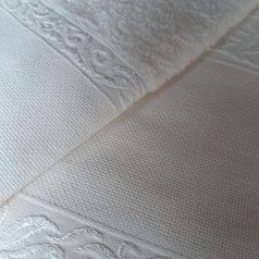   Graziano törölköző szett hímezhető aida betéttel - ekrü - BA2532