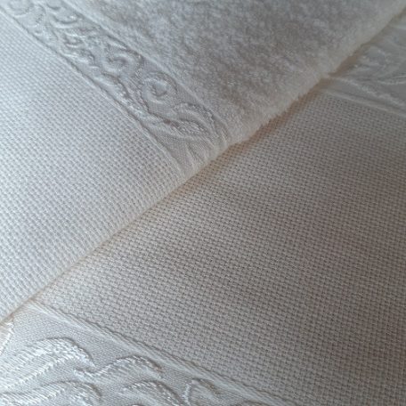 Graziano törölköző szett hímezhető aida betéttel - ekrü - BA2532