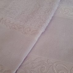   Graziano törölköző szett hímezhető aida betéttel - világos lila - BA2535