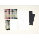 DMC keresztszemes könyvjelző készlet - Bazsarózsa ágak - BK1974-81