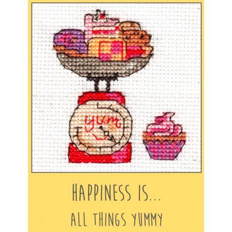 Mini Happiness is ... keresztszemes - DMC-BK9991B - Édesség