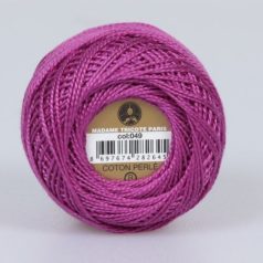   Madame Tricote Paris - 8-as perlé horgoló-, hímző fonal - sötét rózsaszín - 0049 - 6/2