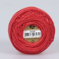   Madame Tricote Paris - 8-as perlé horgoló-, hímző fonal - piros - 0076 - 4/6