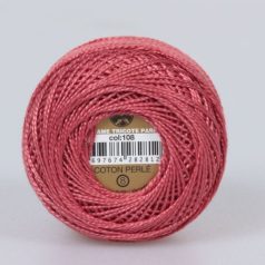   Madame Tricote Paris - 8-as perlé horgoló-, hímző fonal - sötét rózsaszín - 0108 - 3/7