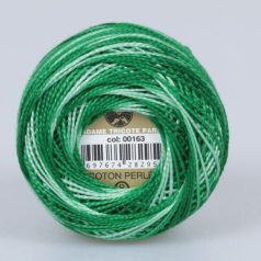   Madame Tricote Paris - 8-as perlé horgoló-, hímző fonal - cirmos zöld - 0163 - 16/7