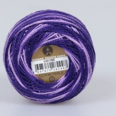   Madame Tricote Paris - 8-as perlé horgoló-, hímző fonal - cirmos sötét lila - 0168 - 16/3