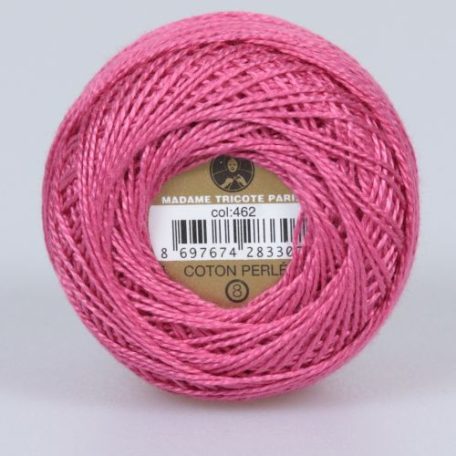 Madame Tricote Paris - 8-as perlé horgoló-, hímző fonal - rózsaszín - 0462 - 4/3