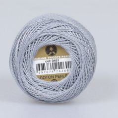   Madame Tricote Paris - 8-as perlé horgoló-, hímző fonal - ezüst - 0481 - 14/5