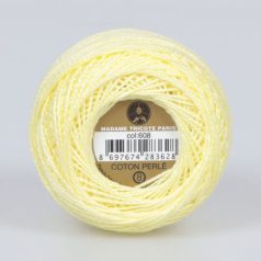   Madame Tricote Paris - 8-as perlé horgoló-, hímző fonal - világos sárga - 0608 - 2/2