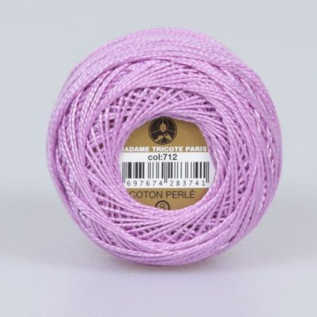 Madame Tricote Paris - 8-as perlé horgoló-, hímző fonal - élénk rózsaszín - 0712 - 5/8