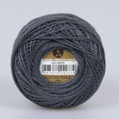   Madame Tricote Paris - 8-as perlé horgoló-, hímző fonal - szürke - 4003 - 15/4