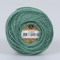   Madame Tricote Paris - 8-as perlé horgoló-, hímző fonal - zöld - 4015 - 9/3