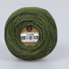   Madame Tricote Paris - 8-as perlé horgoló-, hímző fonal - zöld - 4058 - 11/1