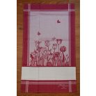 Graziano hímezhető konyharuha - Tulipános piros - 45 x 70 cm