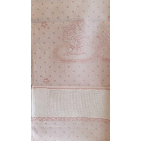 Hímezhető konyharuha - CU4266 - 3 Muffin, rózsaszín