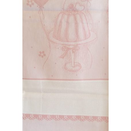 Hímezhető konyharuha - CU4274 - Születésnap, rózsaszín