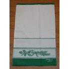 Hímezhető frottír kéztörlő - Karácsonyi zöld - 40 x 70 cm