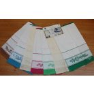 Hímezhető frottír kéztörlő - Karácsonyi zöld - 40 x 70 cm