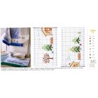 Hímezhető frottír kéztörlő - Karácsonyi zöld - 40 x 70 cm