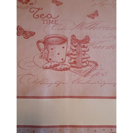 Graziano hímezhető konyharuha - Tea idő piros - CU4585