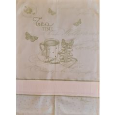 Graziano hímezhető konyharuha - Tea idő zöld - CU4586