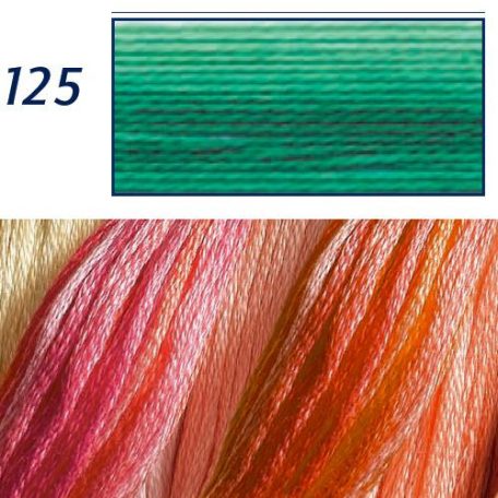 DMC 125 - mouliné - színátmenetes pamut osztott hímzőfonal