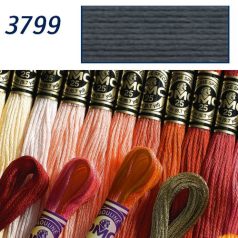 DMC 3799 - mouliné - pamut osztott hímzőfonal