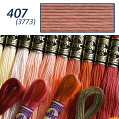 DMC 407 - mouliné - pamut osztott hímzőfonal