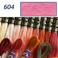 DMC 604 - mouliné - pamut osztott hímzőfonal