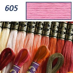 DMC 605 - mouliné - pamut osztott hímzőfonal