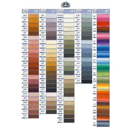 DMC 642 - mouliné - pamut osztott hímzőfonal