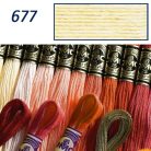 DMC 677 - mouliné - pamut osztott hímzőfonal