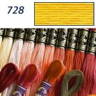 DMC 728 - mouliné - pamut osztott hímzőfonal