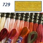 DMC 729 - mouliné - pamut osztott hímzőfonal