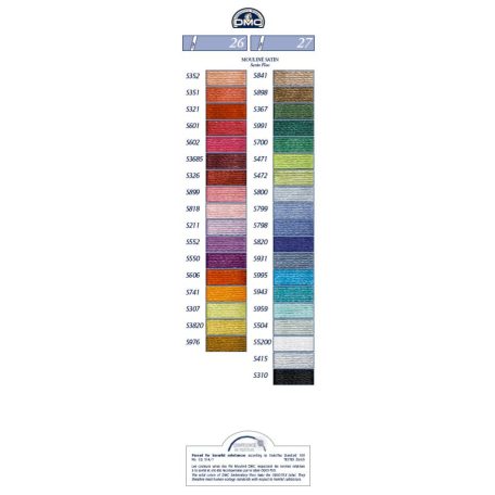 DMC 734 - mouliné - pamut osztott hímzőfonal