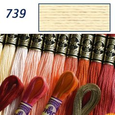 DMC 739 - mouliné - pamut osztott hímzőfonal