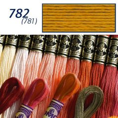 DMC 782 - mouliné - pamut osztott hímzőfonal