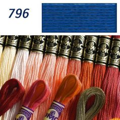 DMC 796 - mouliné - pamut osztott hímzőfonal