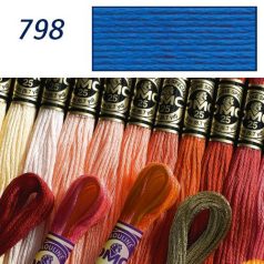 DMC 798 - mouliné - pamut osztott hímzőfonal