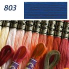 DMC 803 - mouliné - pamut osztott hímzőfonal