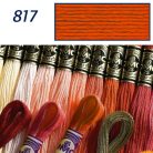 DMC 817 - mouliné - pamut osztott hímzőfonal