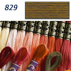 DMC 829 - mouliné - pamut osztott hímzőfonal