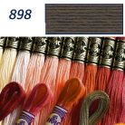 DMC 898 - mouliné - pamut osztott hímzőfonal
