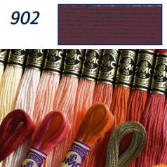 DMC 902 - mouliné - pamut osztott hímzőfonal