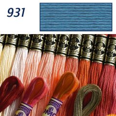 DMC 931 - mouliné - pamut osztott hímzőfonal