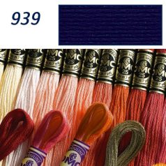 DMC 939 - mouliné - pamut osztott hímzőfonal