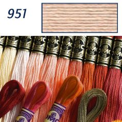DMC 951 - mouliné - pamut osztott hímzőfonal