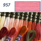 DMC 957 - mouliné - pamut osztott hímzőfonal