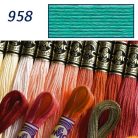 DMC 958 - mouliné - pamut osztott hímzőfonal