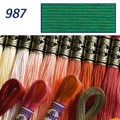 DMC 987 - mouliné - pamut osztott hímzőfonal